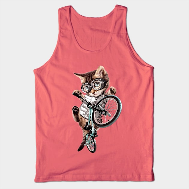 BMX CAT Tank Top by ADAMLAWLESS